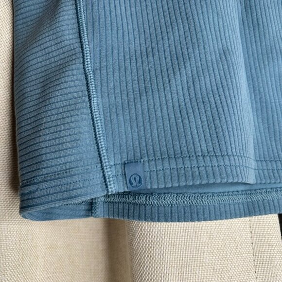 Lululemon Ribbed Softstreme Cropped Tank Top – Utility Blue - Picture 5 of 5